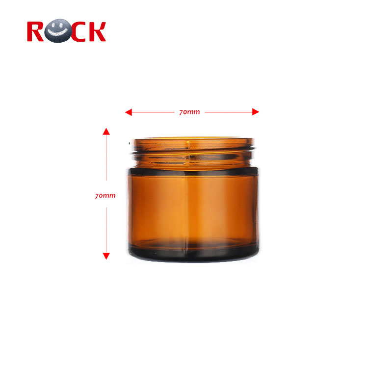 4oz 8oz 50 ml luxury customized glass cream jar for cosmetic packaging