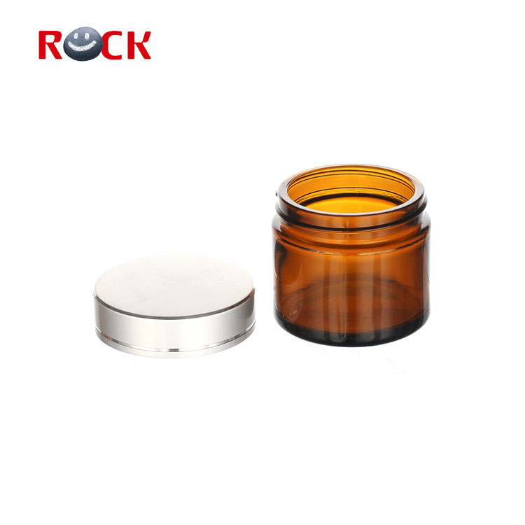 4oz 8oz 50 ml luxury customized glass cream jar for cosmetic packaging
