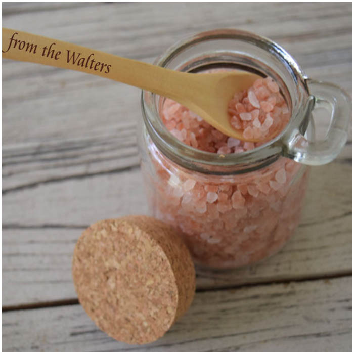 4oz/8oz glass round spice jar with cork and spoon