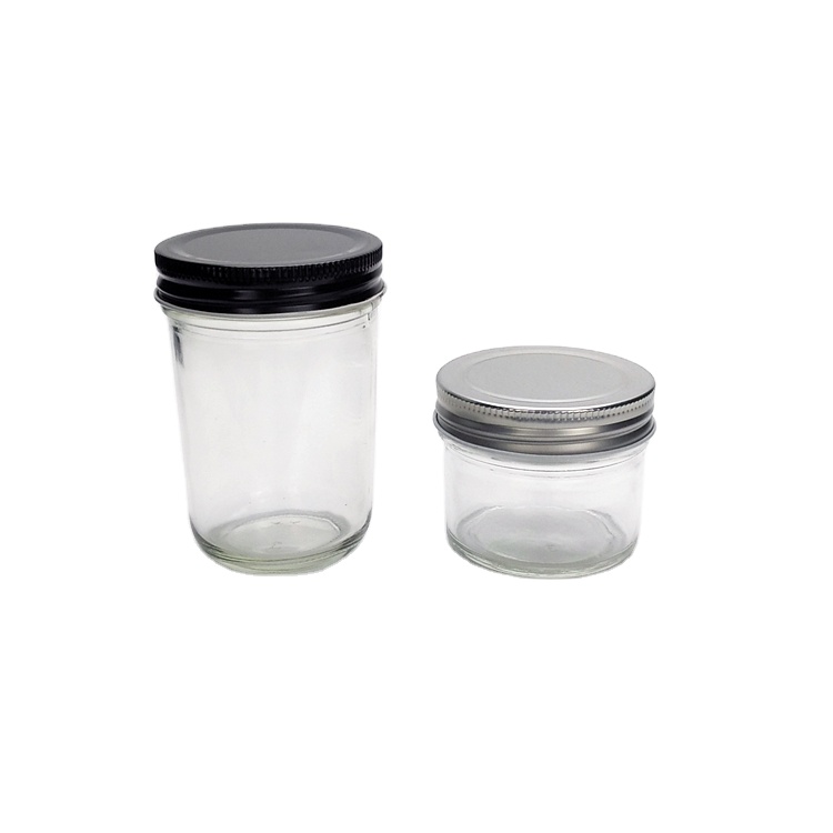 4oz 8oz wide mouth sardine canned food glass packaging jar marmalade jam caviar glass jar