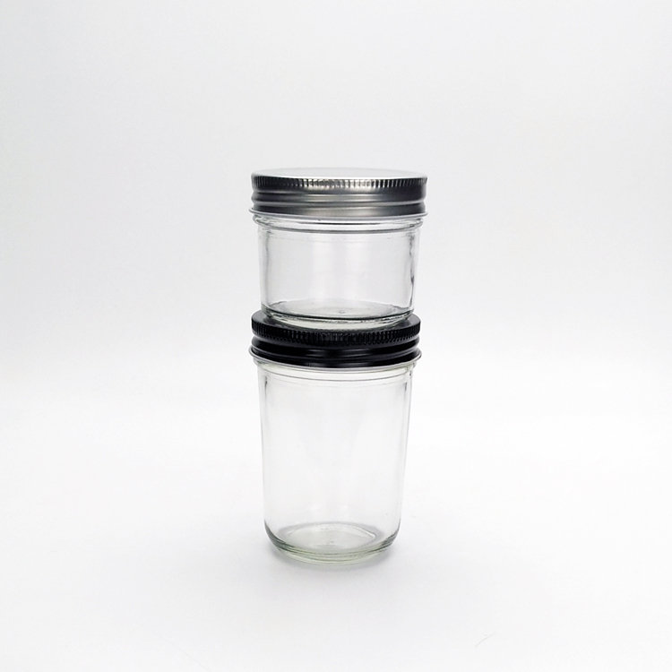 4oz 8oz wide mouth sardine canned food glass packaging jar marmalade jam caviar glass jar