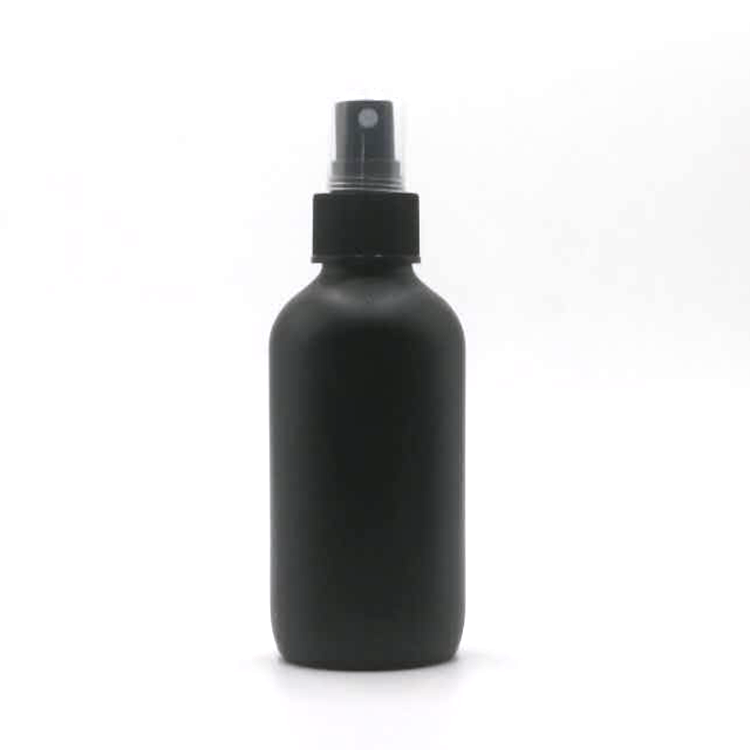 4oz 8oz16oz black frosted glass spray bottles 4oz for cosmetic liquid