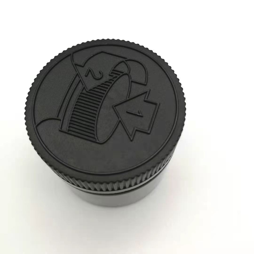 4oz Black HEMP pill oil plastic jar CBD plastic jar with child proof lid for cosmetic packaging or weeds