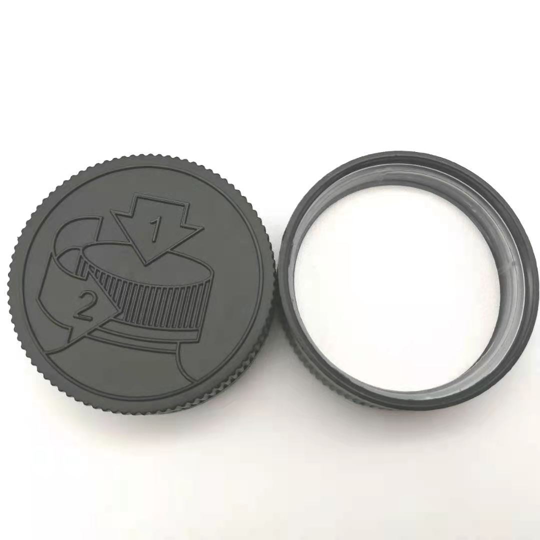 4oz Black HEMP pill oil plastic jar CBD plastic jar with child proof lid for cosmetic packaging or weeds