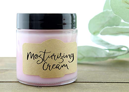 4oz Clear Cosmetic Glass Container for Body Scrubs Body Butters with Black Screw Lid
