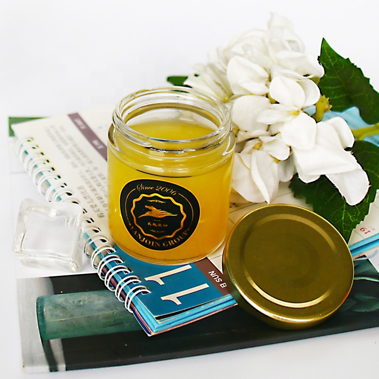 4oz Clear Round Matcha Green Tea Face-Mask Glass Cosmetic Jars With Twist Off Lids