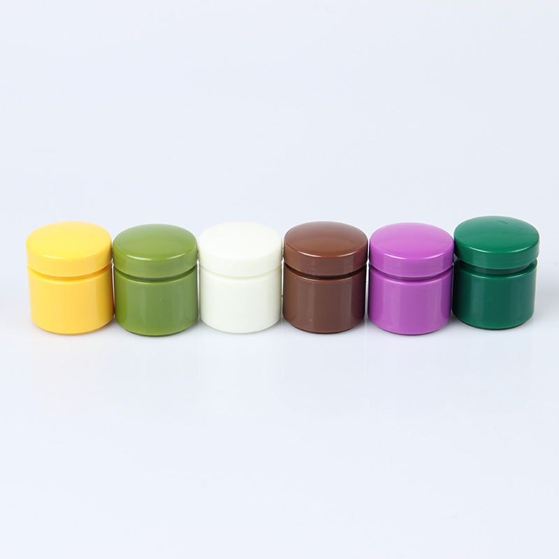 4oz Cosmetic Jar Black Cheap Plastic Customized with Straight Hot Sale Screen Printing Cosmetic Packaging Skin Care Cream PET