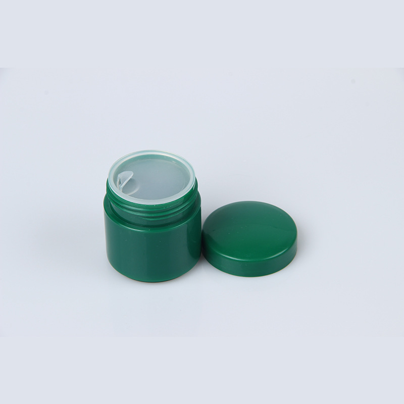 4oz Cosmetic Jar Black Cheap Plastic Customized with Straight Hot Sale Screen Printing Cosmetic Packaging Skin Care Cream PET