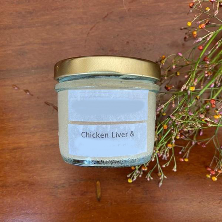 4oz Flint Clear Glass Round Panalina Food Jar Glass Food Container with Twist Off Cap