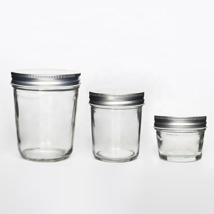 4oz Regular Lids Mini Wide Mouth Mason Jars Clear Small Candle Jars With Gold Lids Canning Jars For Honey Herbs