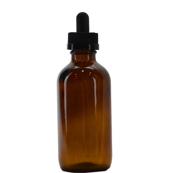 4oz Transparent Boston Round Glass Bottle
