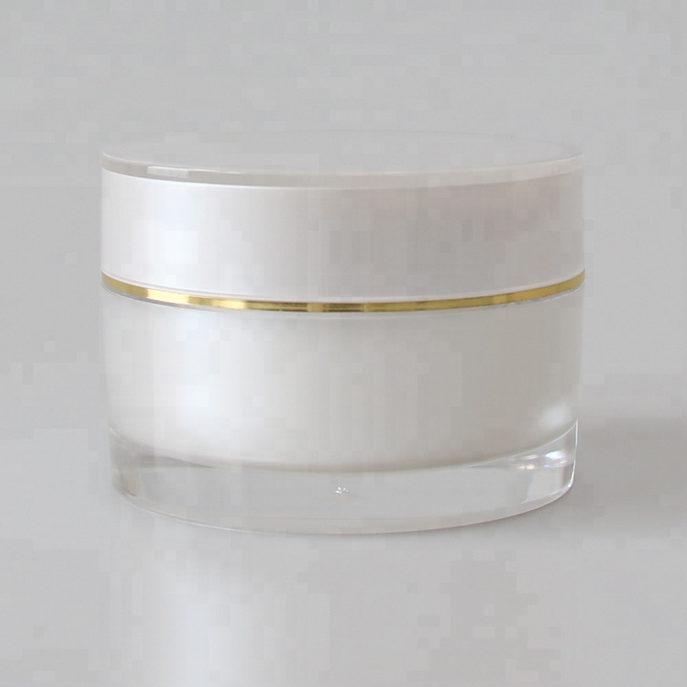 4oz acrylic cosmetic jar, double wall plastic cosmetic jar for cream, plastic cosmetic cream jar container 100g 200g