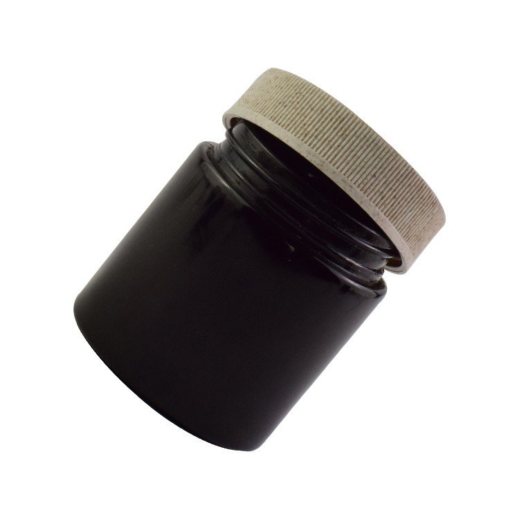 4oz black glass jar Child Resistant Black Smell Proof Jar with Dome Cap