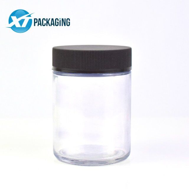4oz child resistant glass jar with CR cap