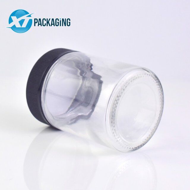 4oz child resistant glass jar with CR cap