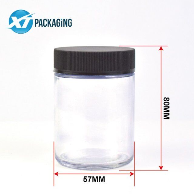 4oz child resistant glass jar with CR cap