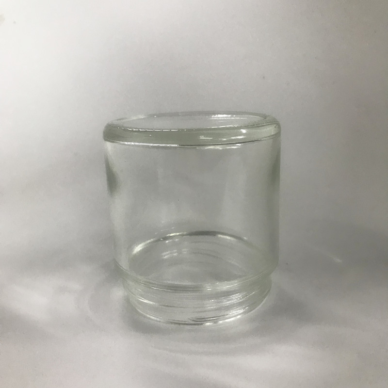 4oz clear straight side glass jar with aluminum lid for food storage
