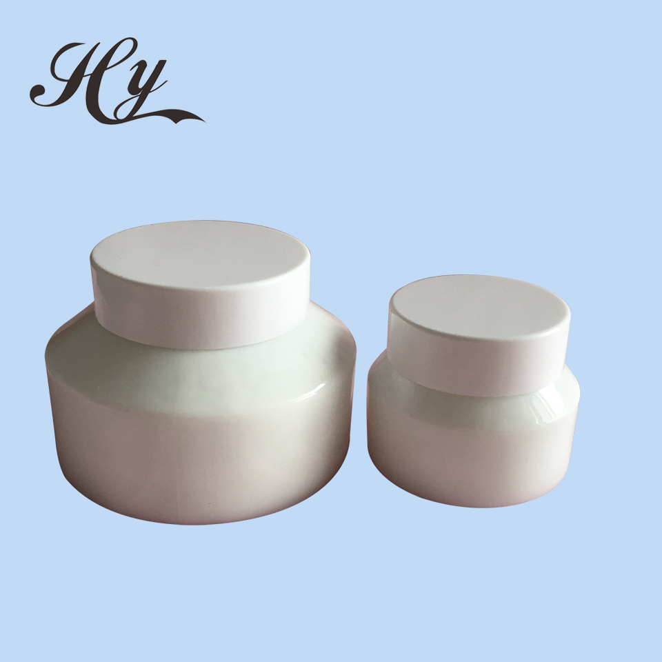 4oz cosmetic opal glass jar with cap for face cream
