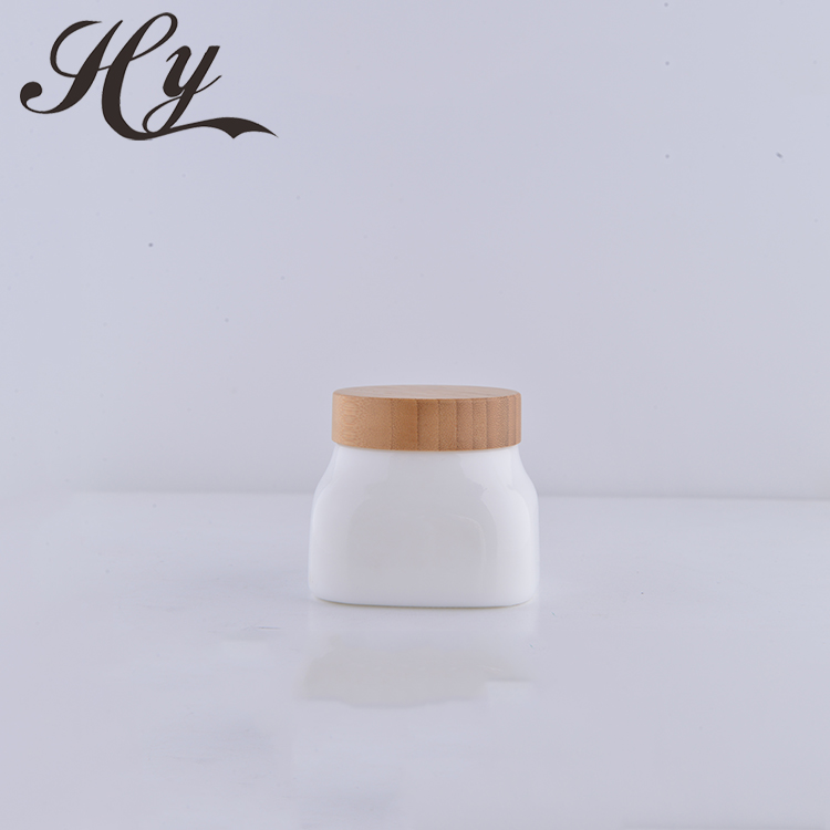 4oz cosmetic opal glass jar with cap for face cream
