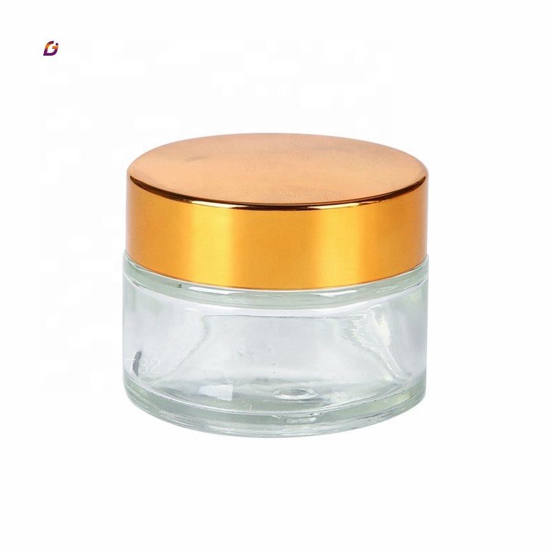 4oz luxury cosmetic packaging glass jar 10g cream jar container