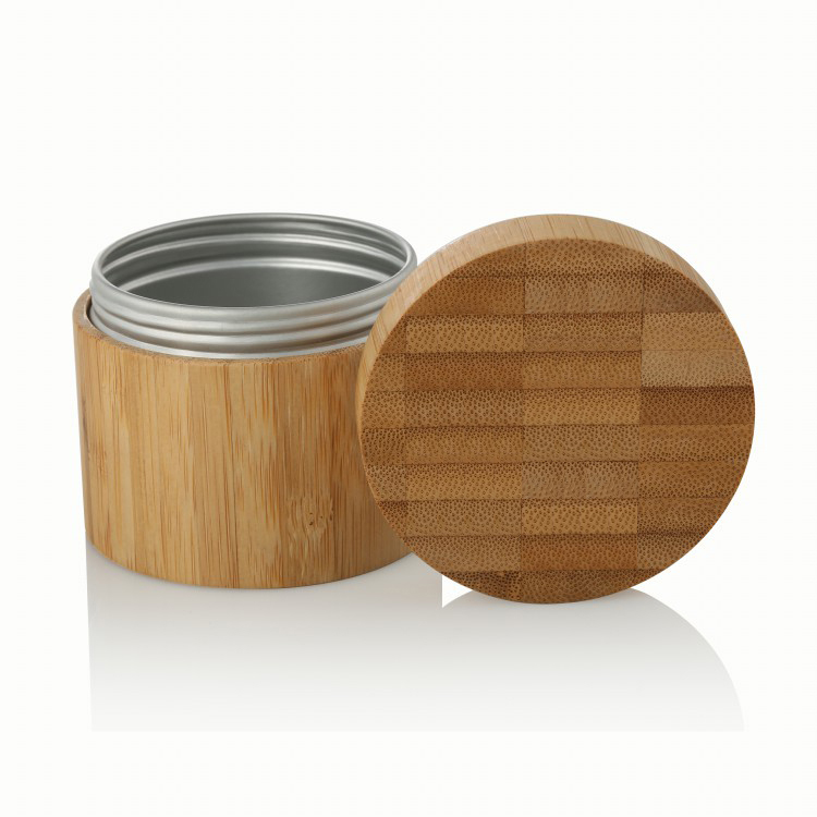 5/10/15/20/30/40/50/60/80/100/150g/200/300/350g/500g Cosmetic full bamboo aluminum jar