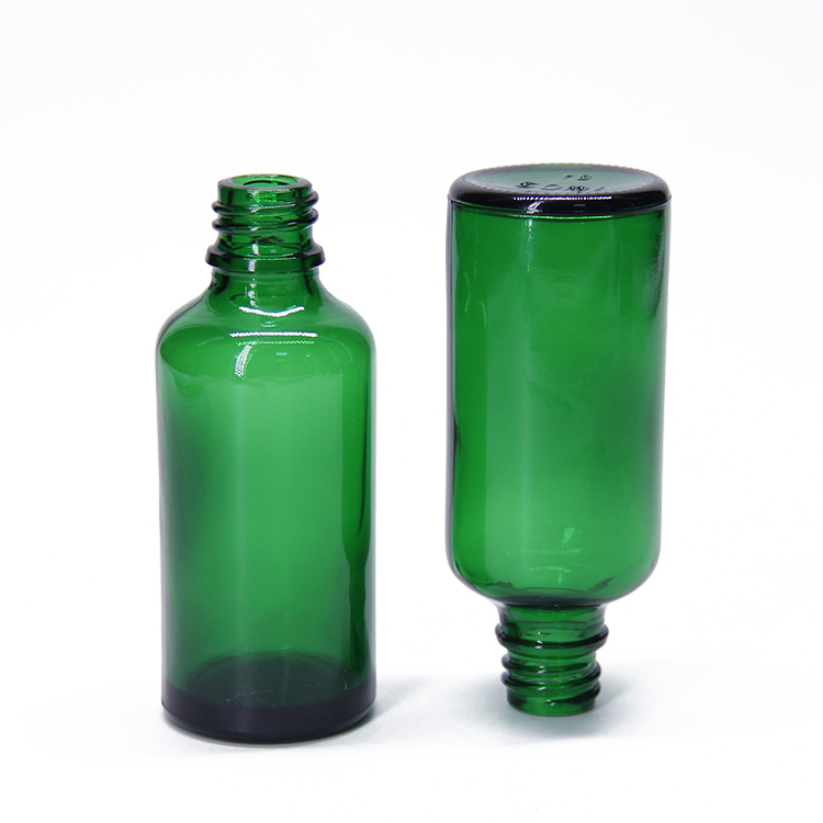 5, 10,15, 20, 30, 50, 100 ml Green essential oil/ vape/ olive oil/ perfume glass bottles with caps