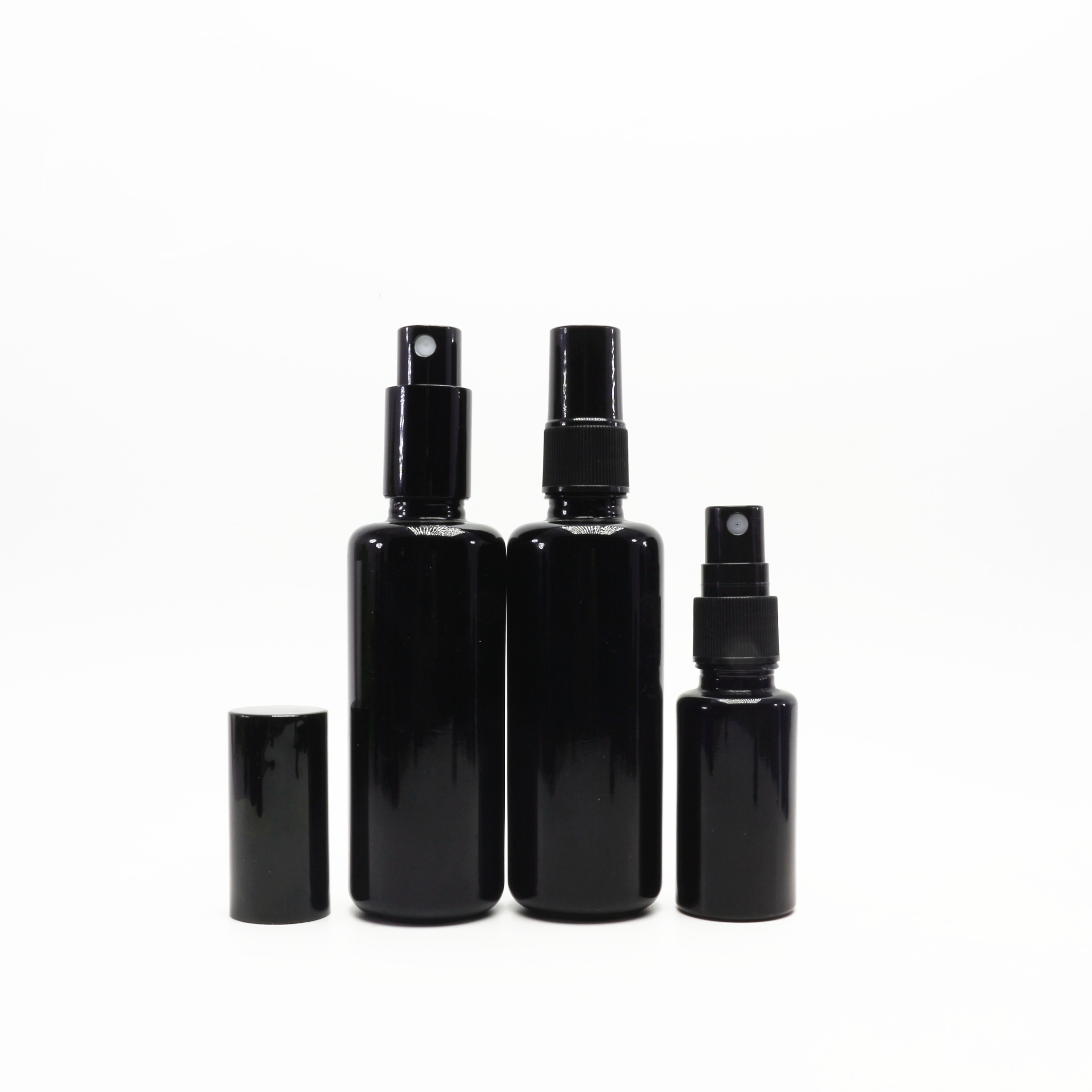 5 10 15 20 30 50 60 100 ml luxury violet glass bottle spray 10ml black glass spray bottle for perfume liquid VB-130AN