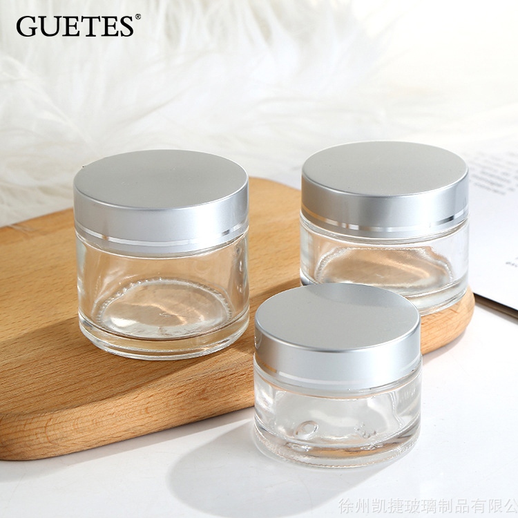 5 10 15 20 30 50 80 100 g Cream Lotion Clear Jars Body Butter Bottle Cosmetic Glass Containers