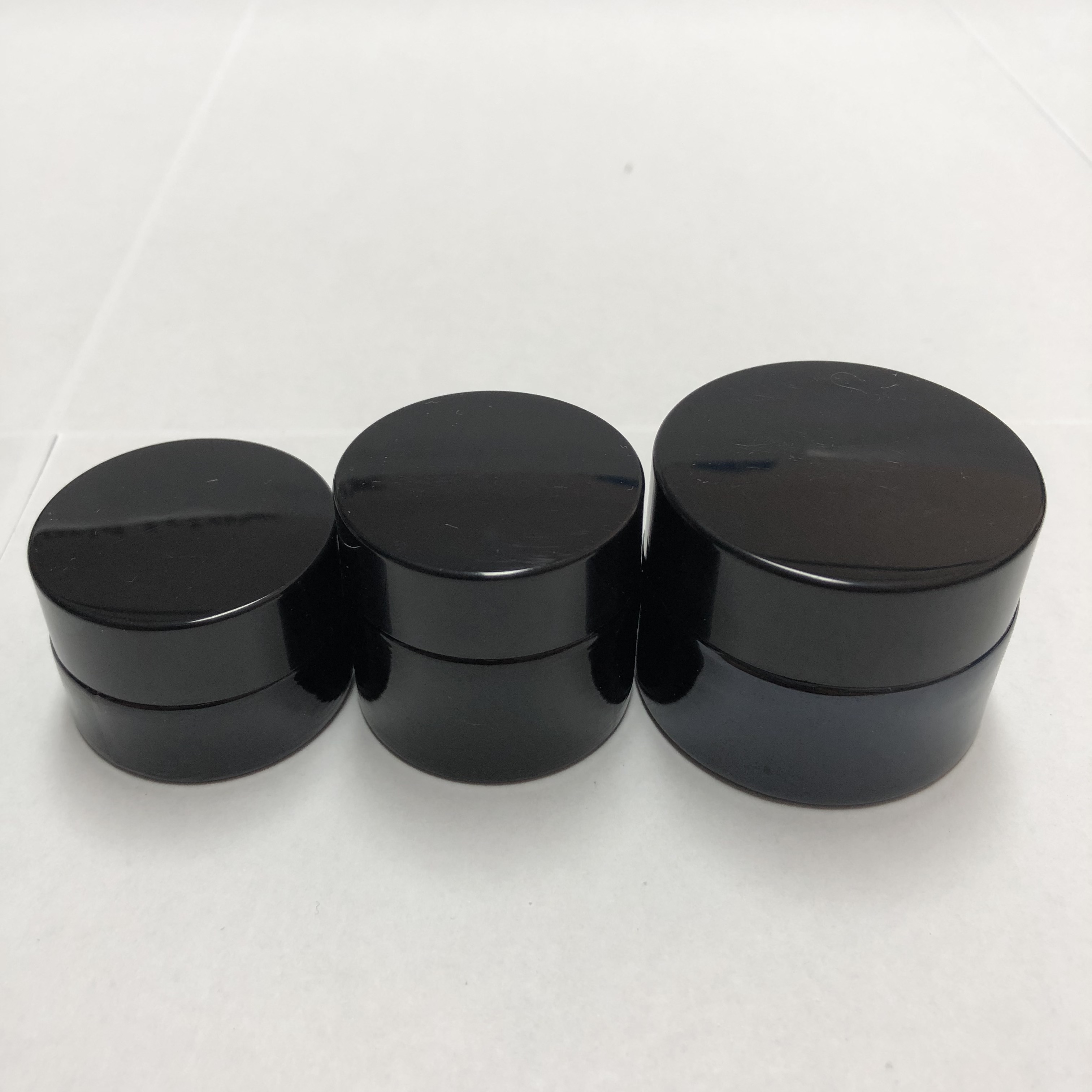 5 10 15 20 30 50g cream clear cosmetic jar glass with aluminum plastic cap