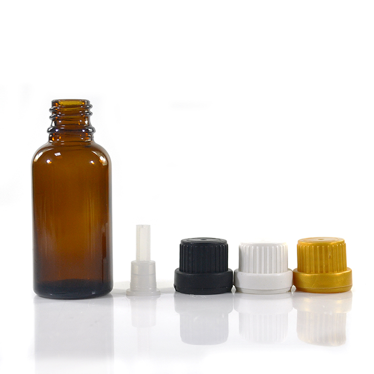 5 10 15 20 30ml 50ml 100ml amber euro dropper essential oil bottle with tamper proof cap dropper insert and orifice reducer