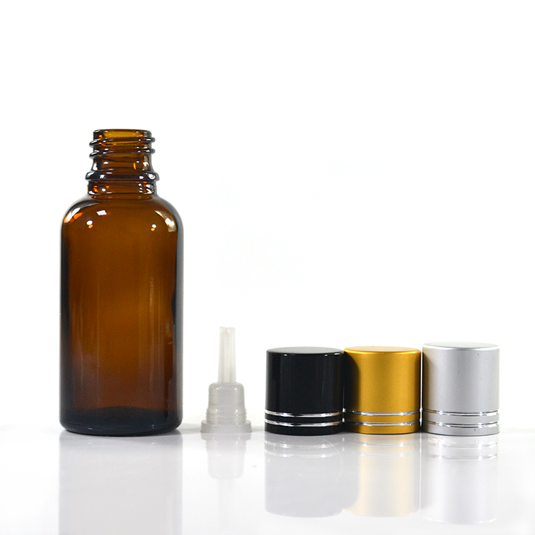 5 10 15 20 30ml 50ml 100ml amber euro dropper essential oil bottle with tamper proof cap dropper insert and orifice reducer