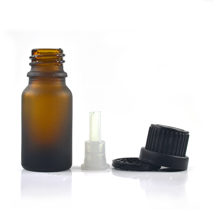 5 10 15 20 30ml 50ml 100ml frostedamber euro dropper essential oil bottle with tamper proof cap dropper and orifice reducer