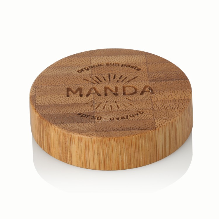 5/10/20/30/50/100/200/250/300/500g Chinese Factory Cosmetic full bamboo jar PP inner logo engraving on lid body