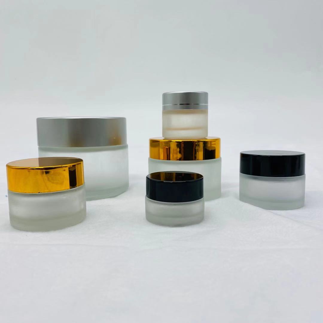5/10/20/30/50g empty face cream containers skin care luxury frost cosmetic glass jar