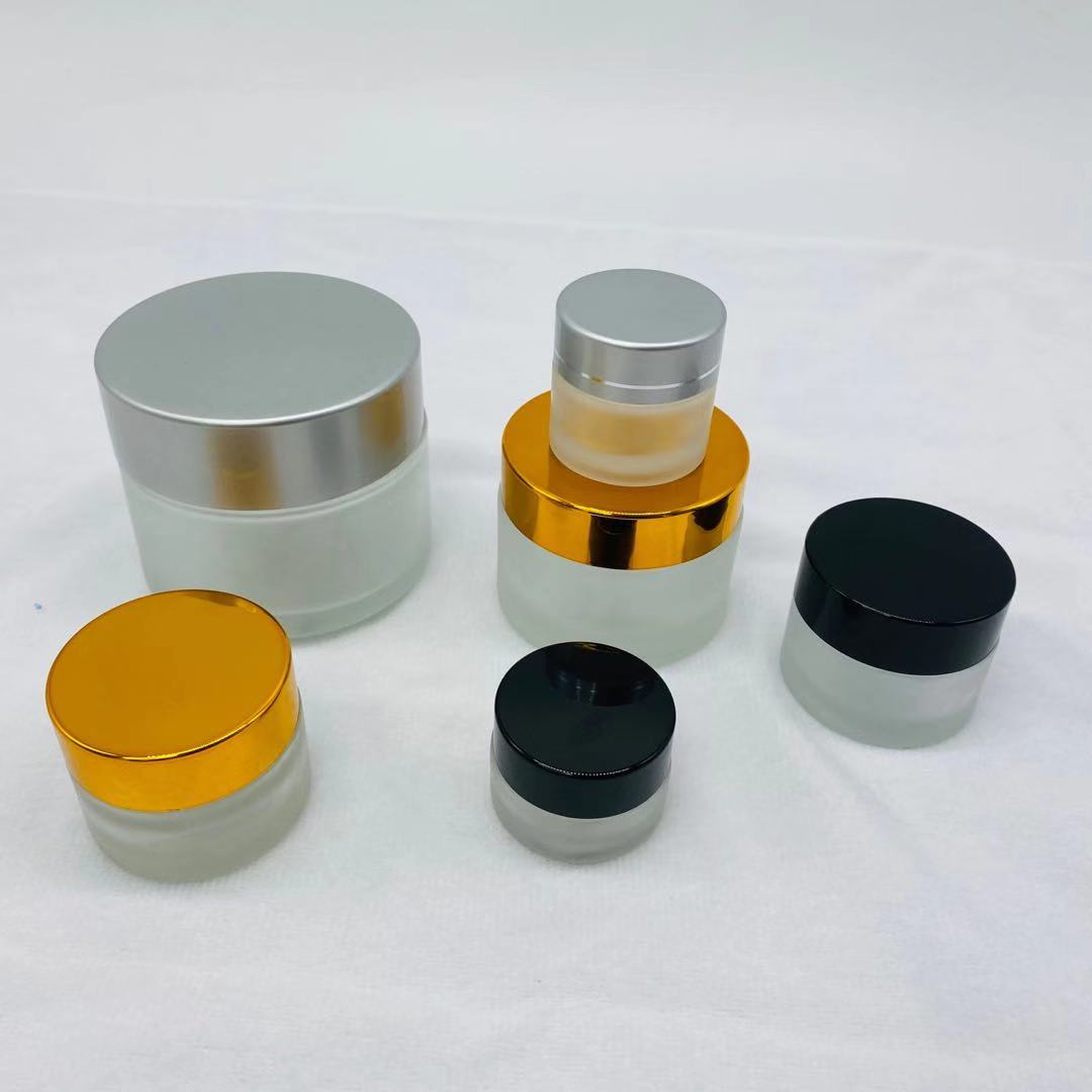 5/10/20/30/50g empty face cream containers skin care luxury frost cosmetic glass jar