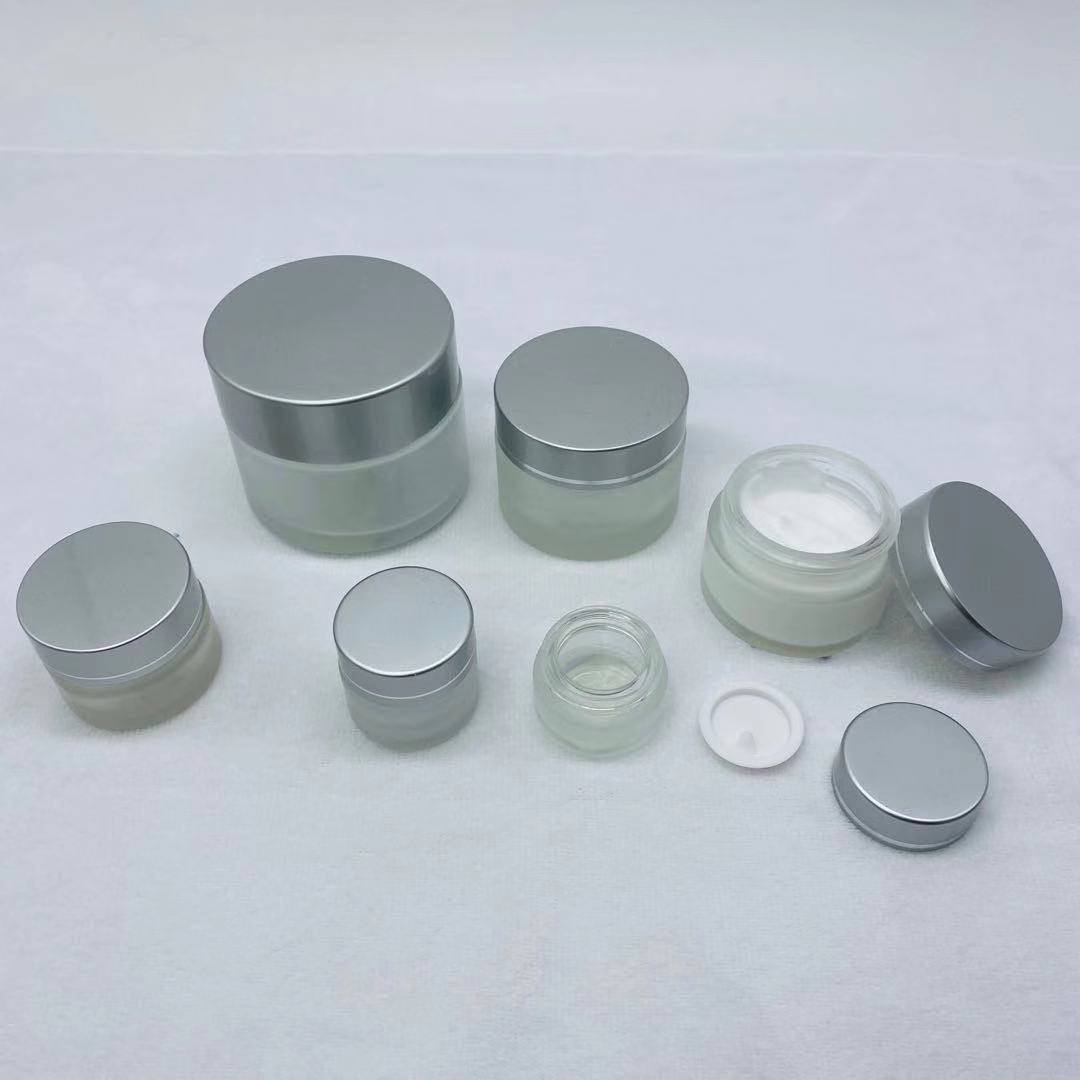 5/10/20/30/50g empty face cream containers skin care luxury frost cosmetic glass jar