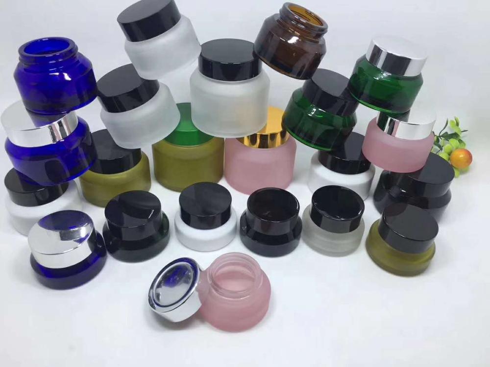 5/10/20/30/50g empty face cream containers skin care luxury frost cosmetic glass jar