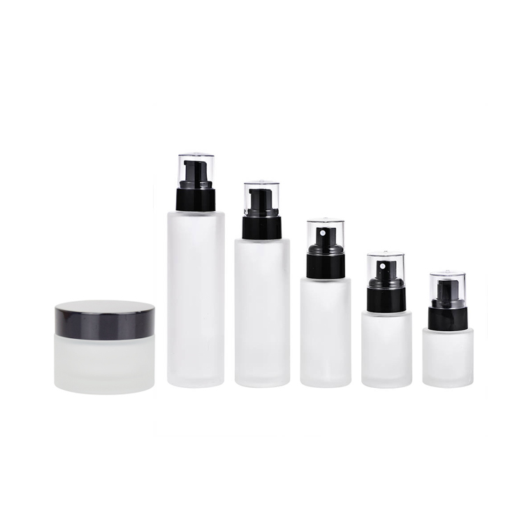 5/10/20/30g/50/100g Cosmetic Packaging Face Skin Care Cream Jars Frosted Glass Bottle and Jar