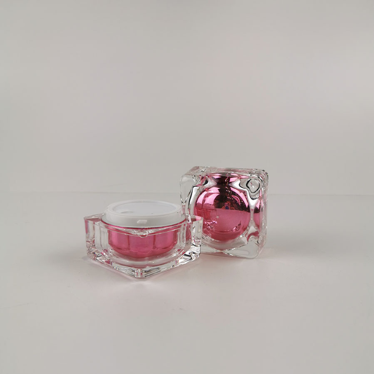 5 10 30 50g acrylic bottle golden bottle square round corner cream jar square cream jar