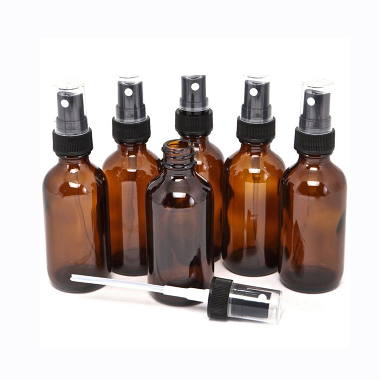 5-100 ML Mini Beauty Empty Amber Glass Essential Oil Mist Spray Container Case Refillable travel bottle