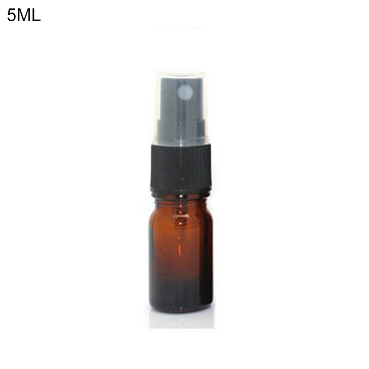 5-100 ML Mini Beauty Empty Amber Glass Essential Oil Mist Spray Container Case Refillable travel bottle