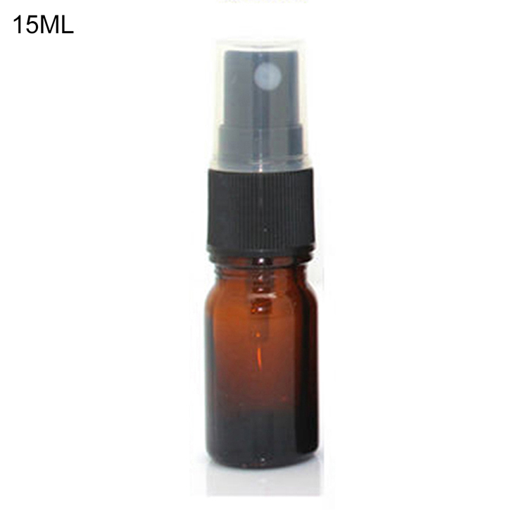 5-100 ML Mini Beauty Empty Amber Glass Essential Oil Mist Spray Container Case Refillable travel bottle