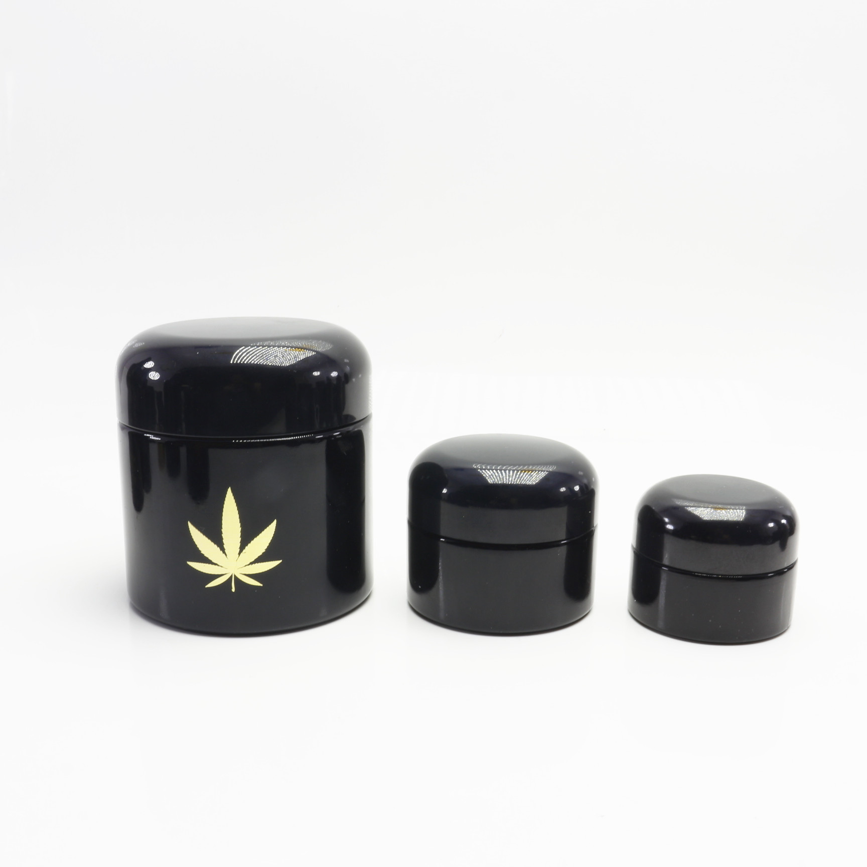 5/15/30/50/100/200/250/500/1000g ml dark violet uv glass jar black weed smell proof  jar VB-49AN