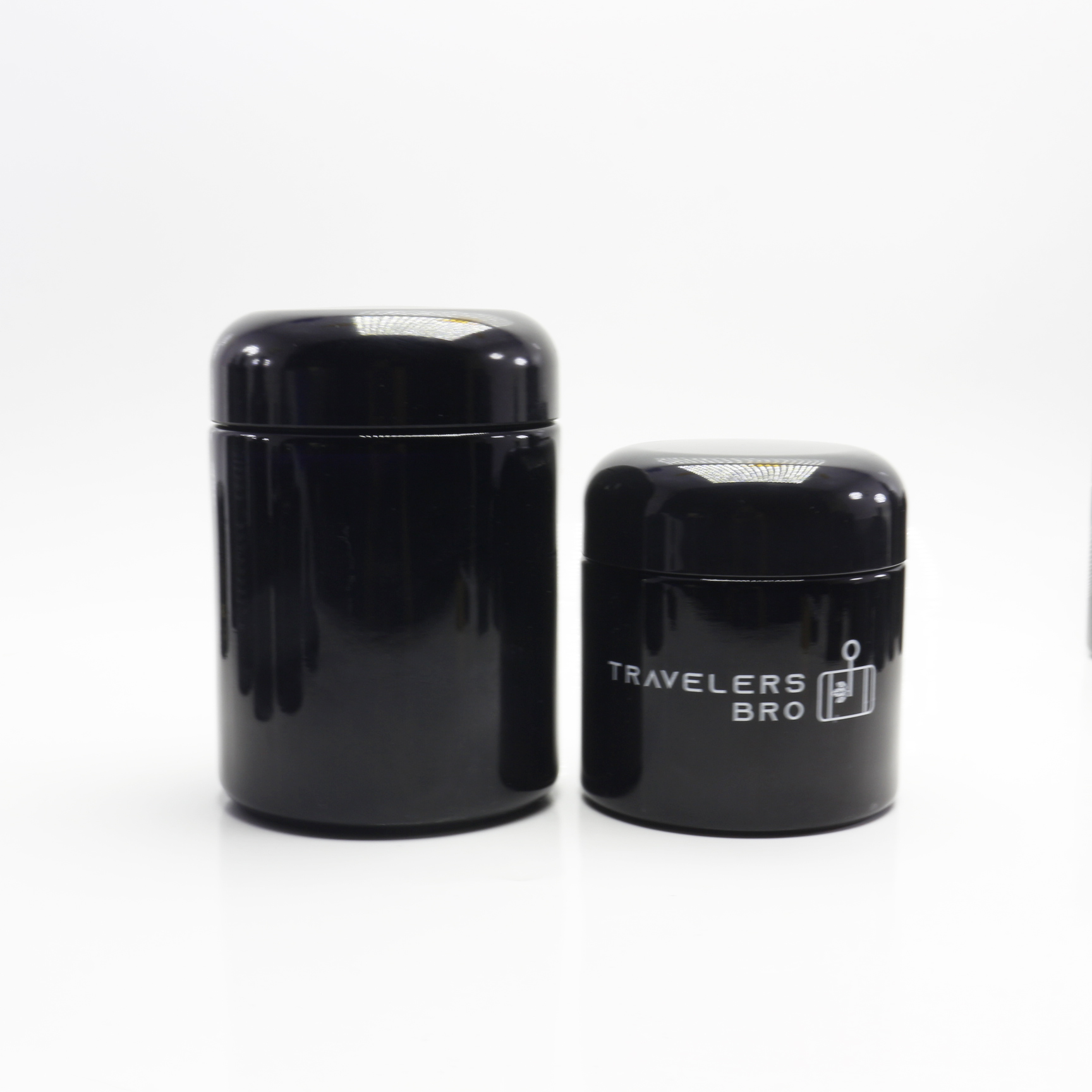 5/15/30/50/100/200/250/500/1000g ml dark violet uv glass jar black weed smell proof jar VB-49AN