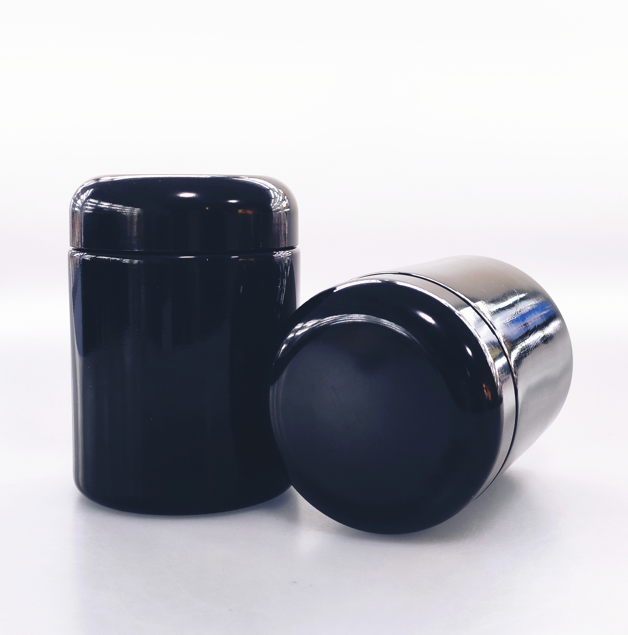 5/15/30/60/100/200/250/500/1000g ml uv glass jar 100ml ultra violet glass smell jar dark violet glass jar