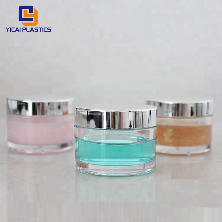 5-350G round cosmetic jar acrylic cream empty mini jar