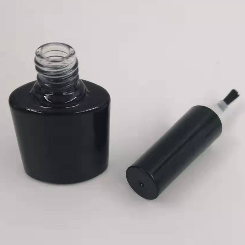 5.5ml color glass bottle brush lid nail gel uv polish glass bottle