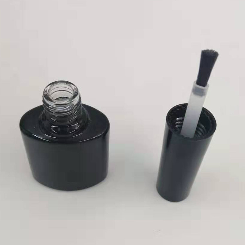 5.5ml color glass bottle brush lid nail gel uv polish glass bottle