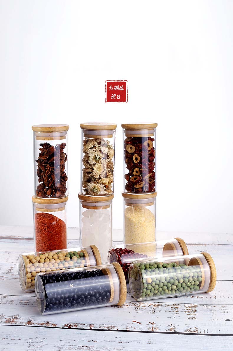 5.67 OZ(170 ml) Jars Glass Set Of 10 Airtight Glass Jars In Bulk With Wood Lids Cover Glass Jars Wholesale For Food More