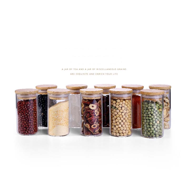 5.67 OZ(170 ml) Jars Glass Set Of 10 Airtight Glass Jars In Bulk With Wood Lids Cover Glass Jars Wholesale For Food More